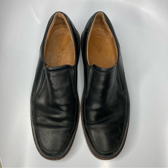 ECCO Holton Apron Toe slip‎ on shoes black leather size 44 9.5 10 main image 10